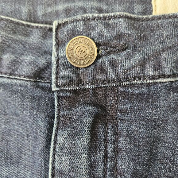 WISHLIST Denim JeanMini Skirt Frayed JR sz Large or Womens SMALL / MEDIUM - Picture 6 of 8